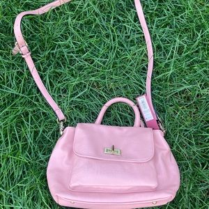 Pink target purse